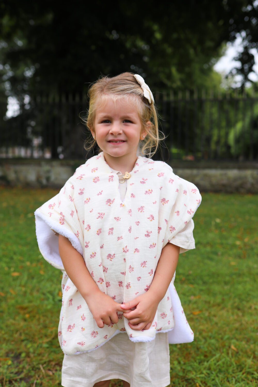 Poncho fleuris Paola