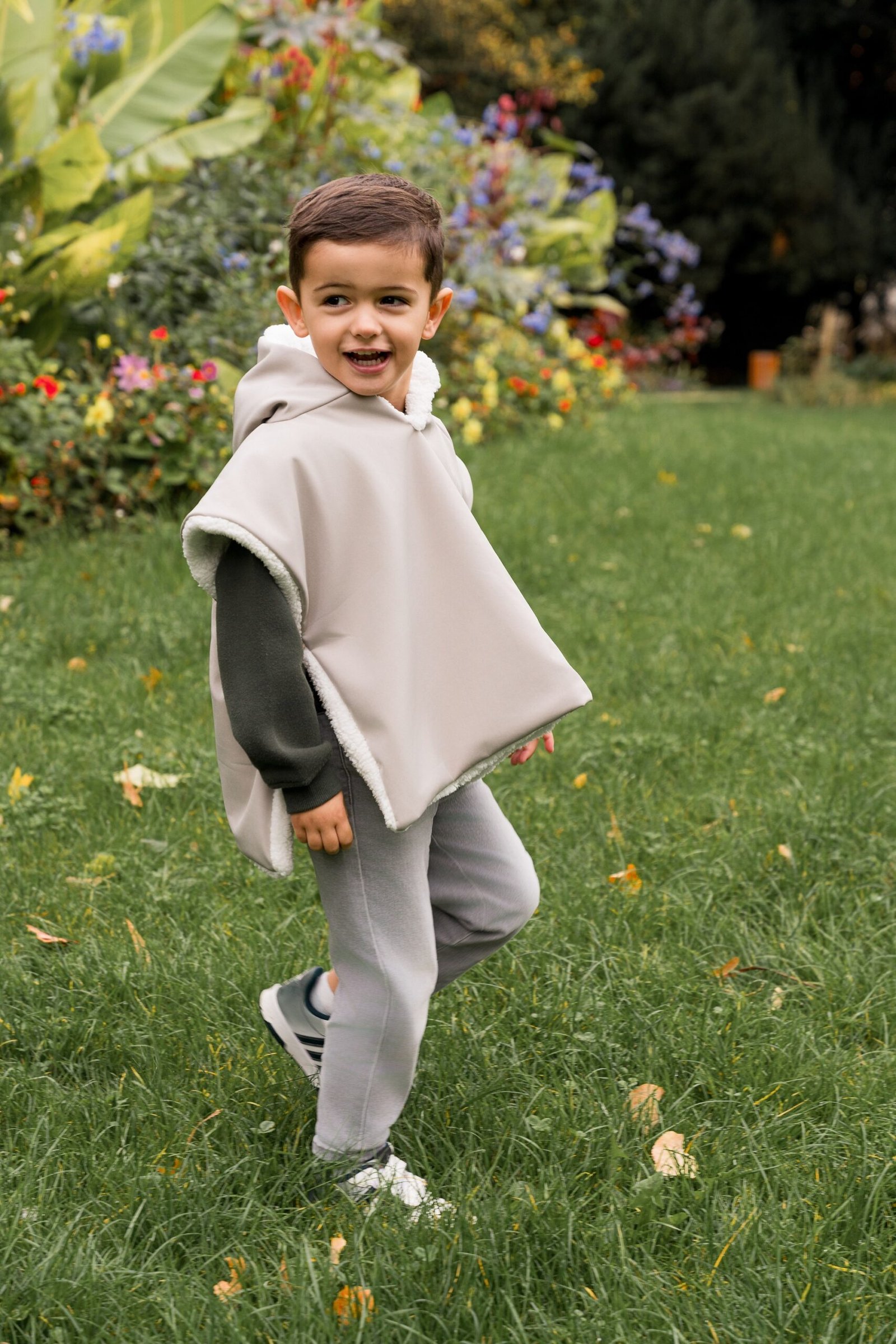 Poncho Imperméable gris