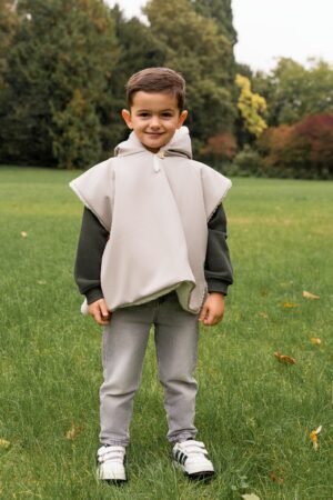 Poncho Imperméable gris