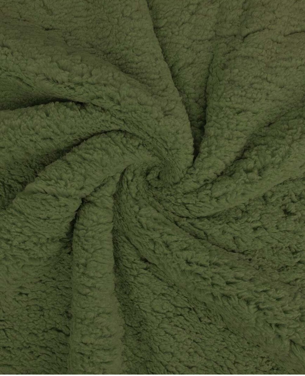 Tissu sherpa kaki