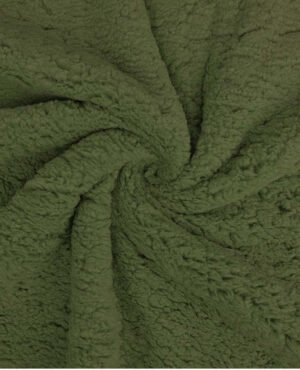 Tissu sherpa kaki