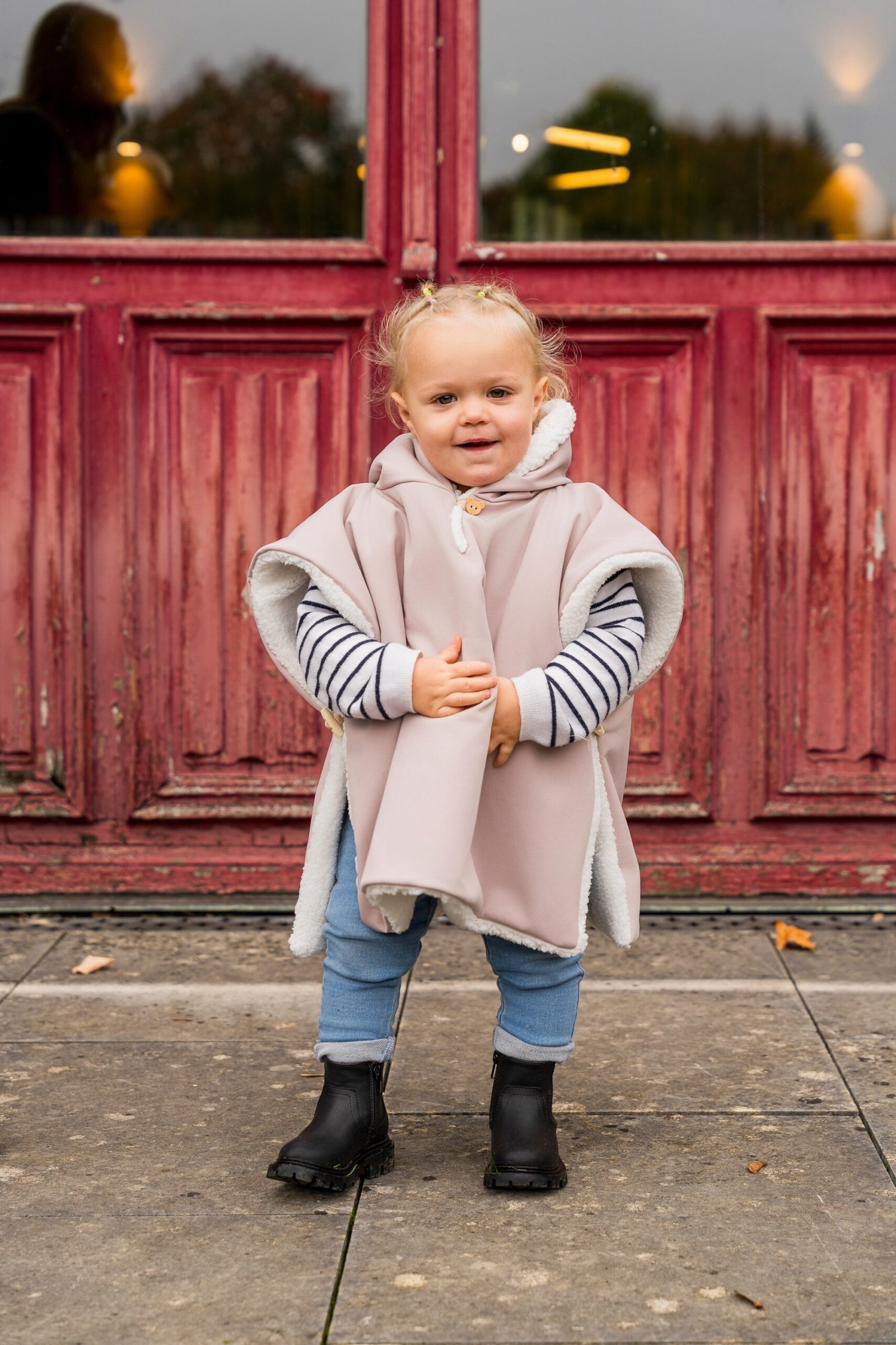 Poncho Imperméable rose – Image 2