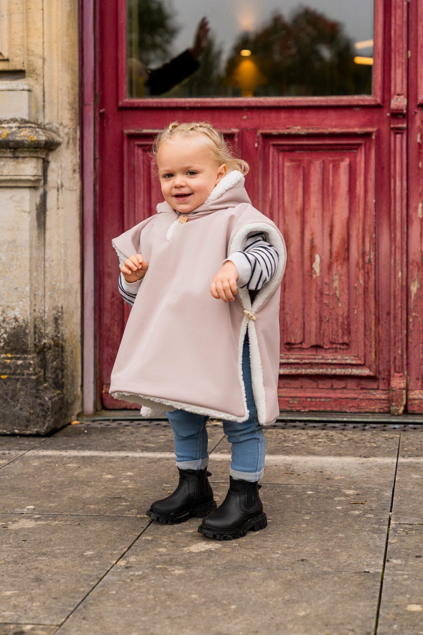 Poncho Imperméable rose