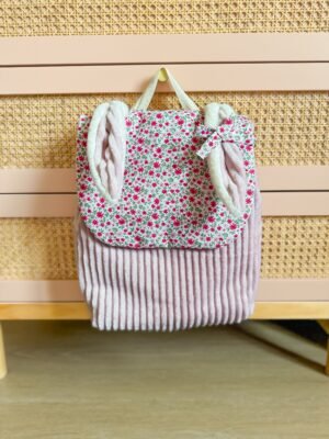 Sac à dos rabat fleur Ama