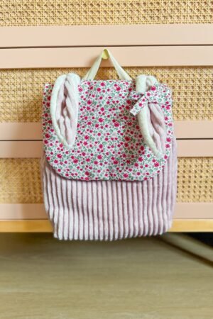 Sac à dos rabat fleur Ama