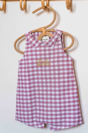 Combinaison vichy rose