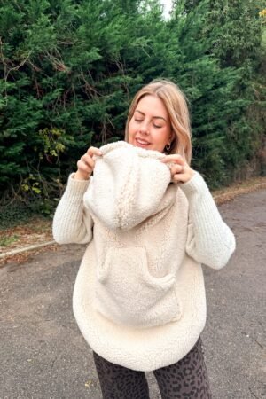 Couverture de portage moumoute écru