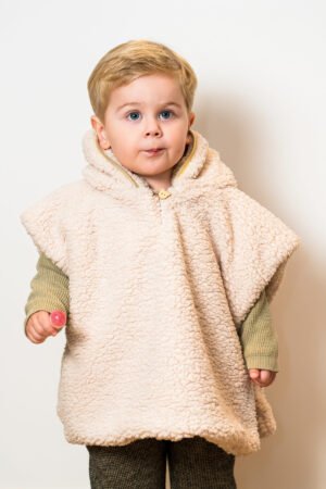 Poncho Moumoute liseré doré