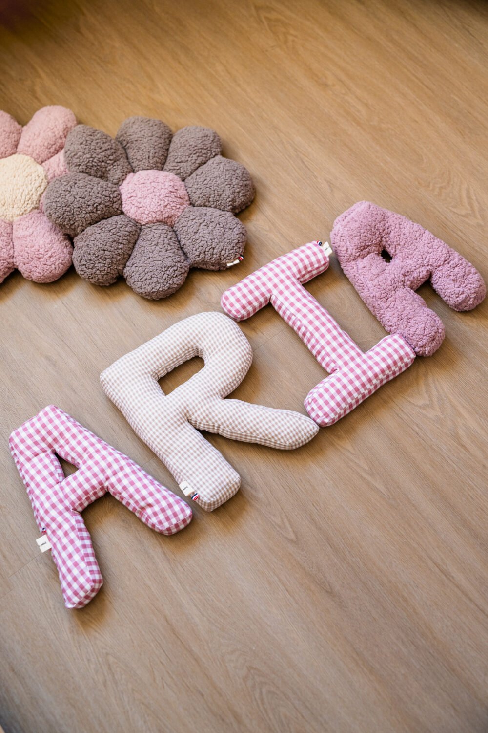 Coussin alphabet personnalisable