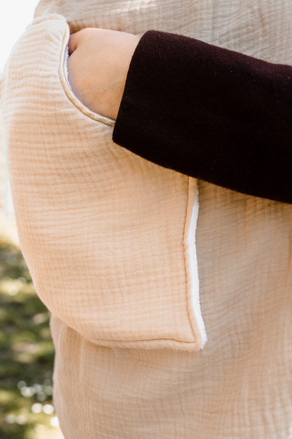 Couverture de portage beige – Image 2