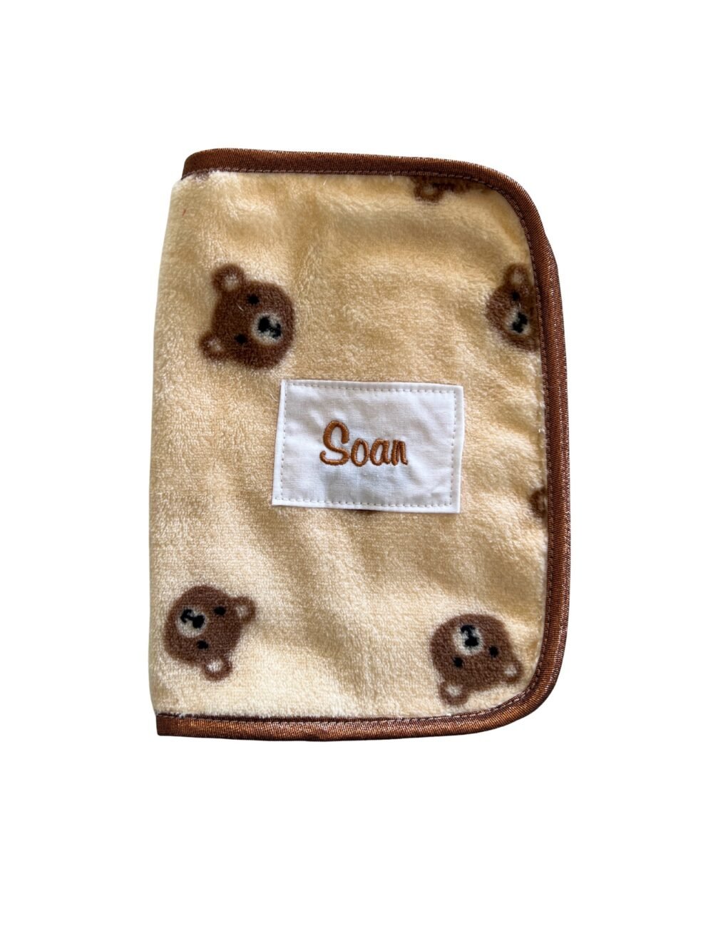Protège carnet de santé moumoute ourson