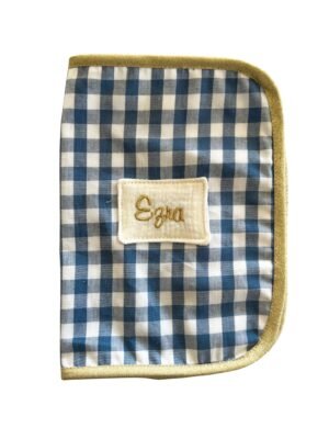 Protège carnet de santé vichy bleu