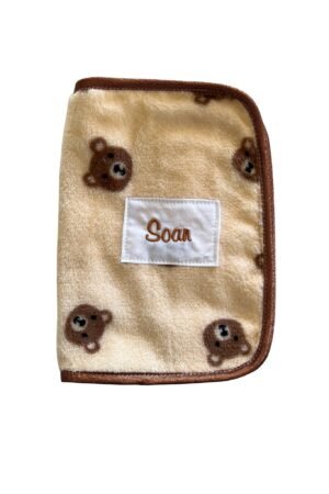 Protège carnet de santé moumoute ourson