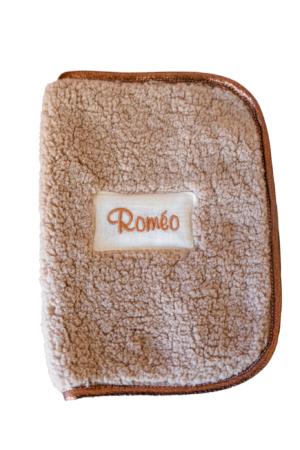Protège carnet de santé moumoute beige