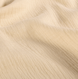 Tissu gaze de coton beige