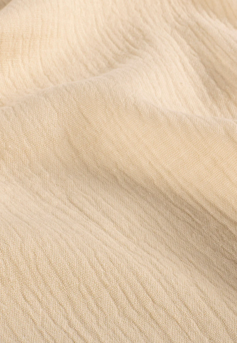 Tissu gaze de coton beige