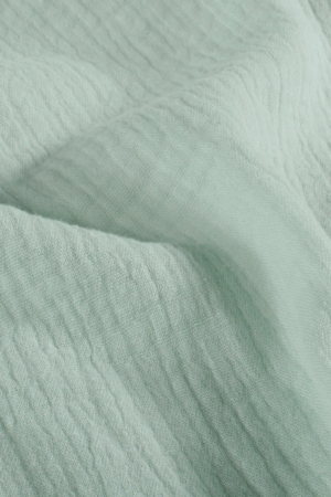 Tissu gaze de coton vert menthe