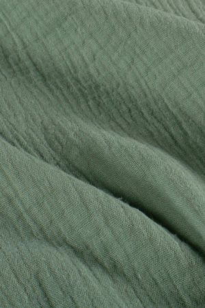 Tissu gaze de coton vert sauge