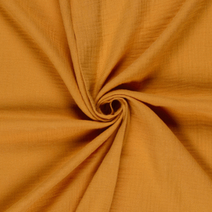Tissu gaze de coton camel