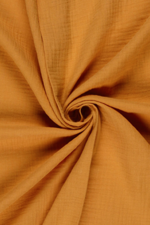 Tissu gaze de coton camel