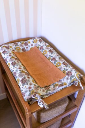 Housse matelas à langer fleuris Sofia