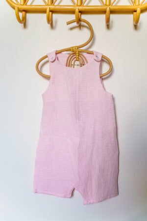 Combinaison gaz de coton rose