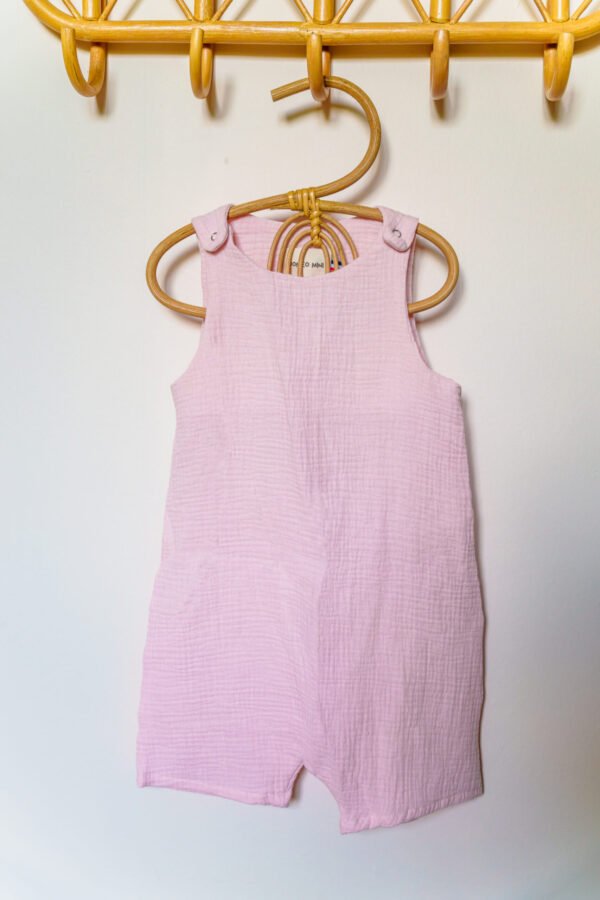 Combinaison gaz de coton rose