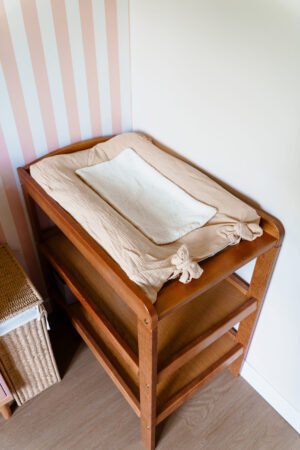 Housse matelas à langer beige