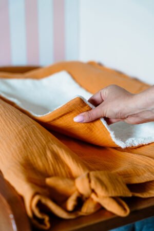 Housse matelas à langer camel