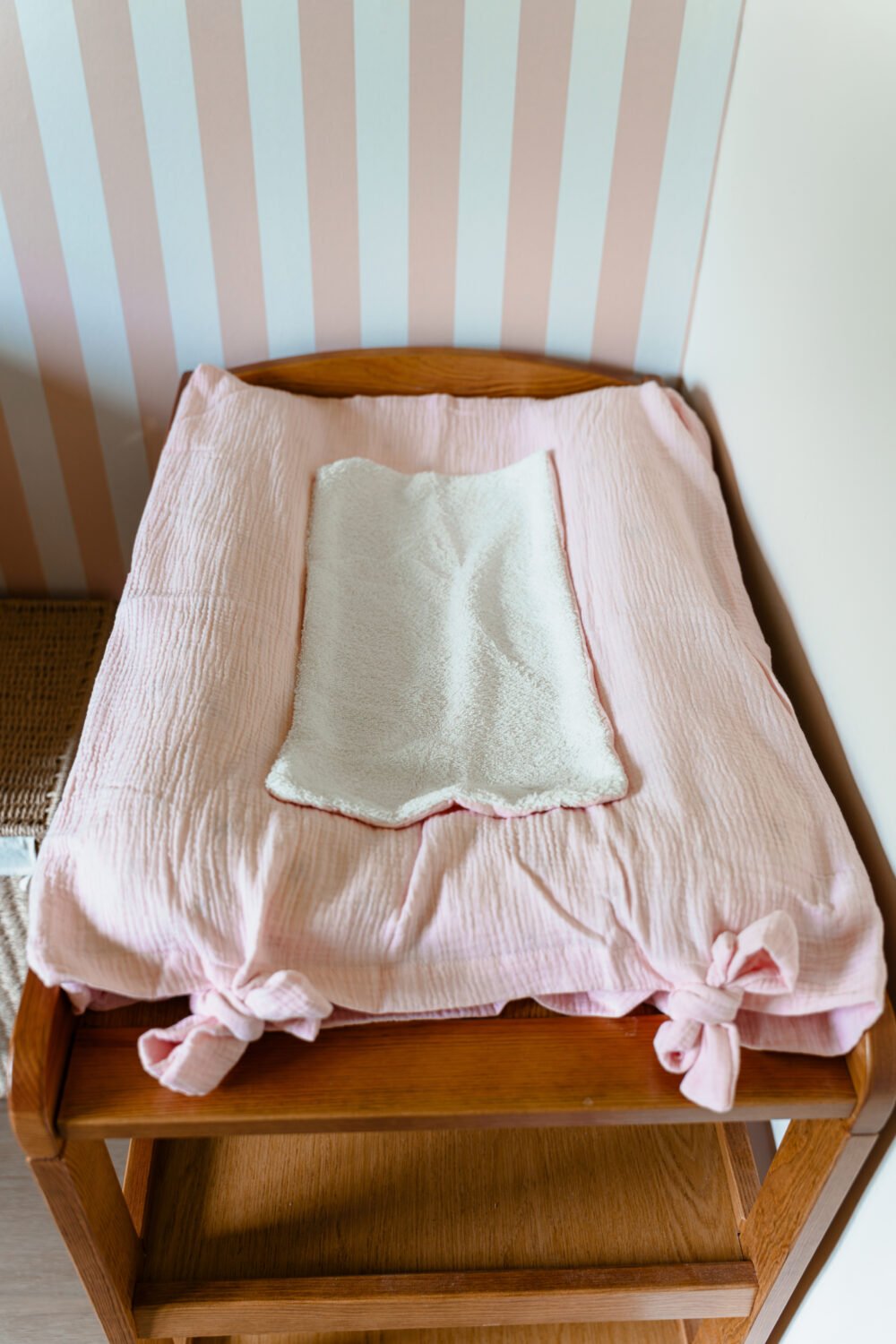 Housse matelas à langer rose pâle – Image 4