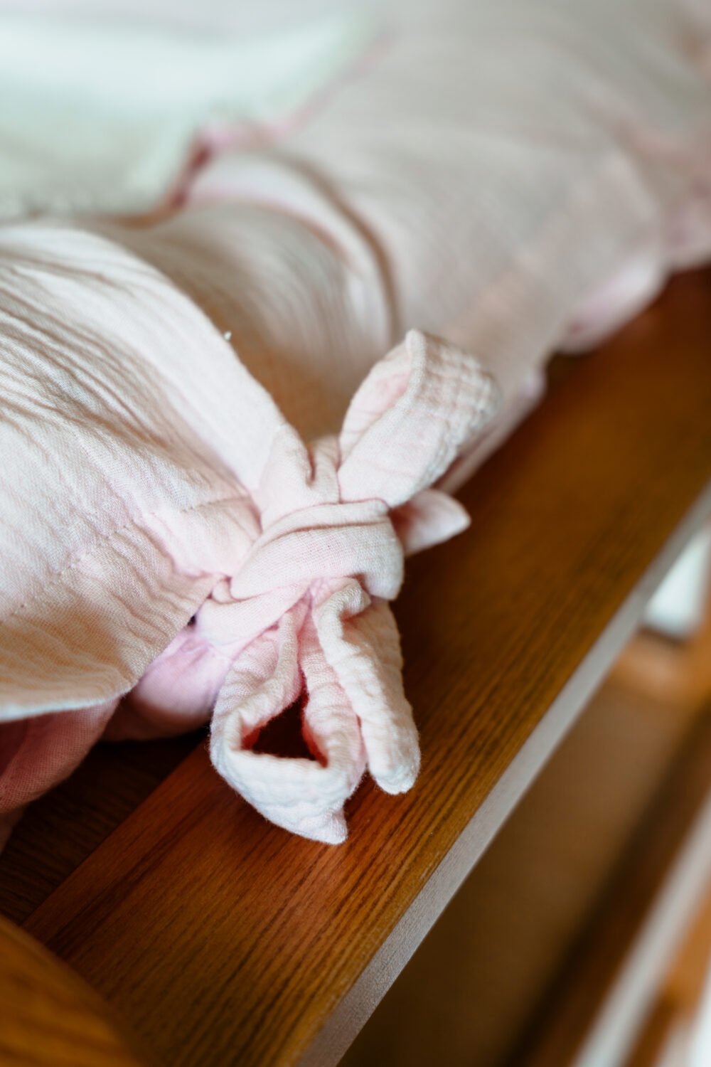 Housse matelas à langer rose pâle – Image 2