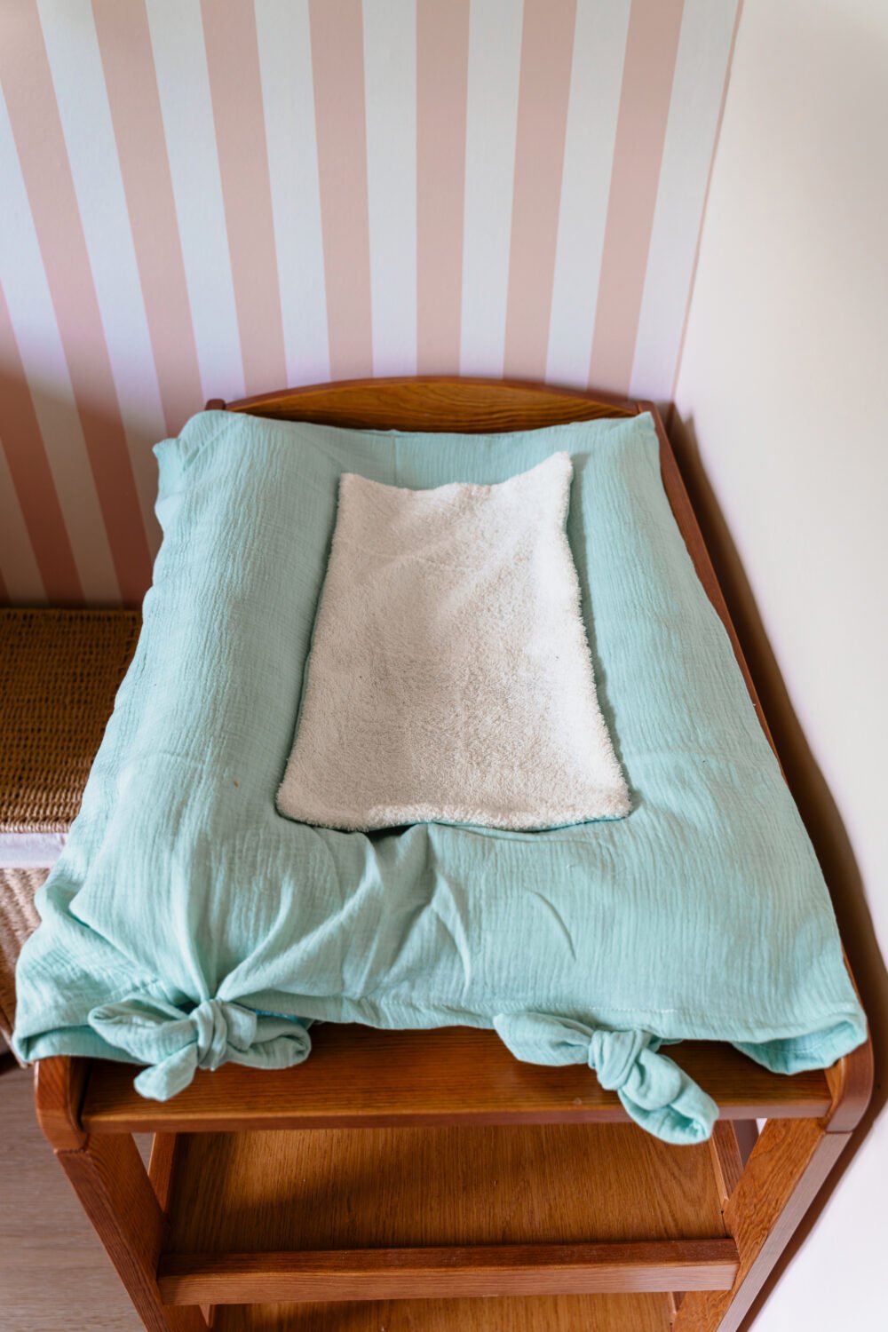Housse matelas à langer vert menthe – Image 3