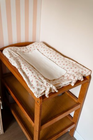 Housse matelas à langer fleuris Paola