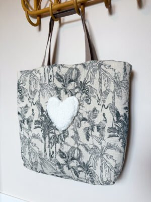 Sac cabas jungle gris