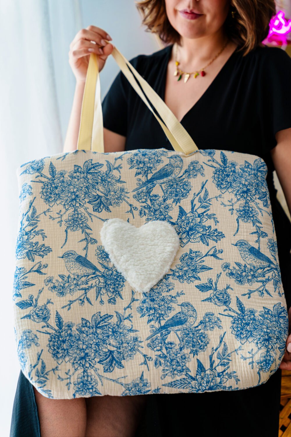 Sac cabas jungle bleu – Image 3