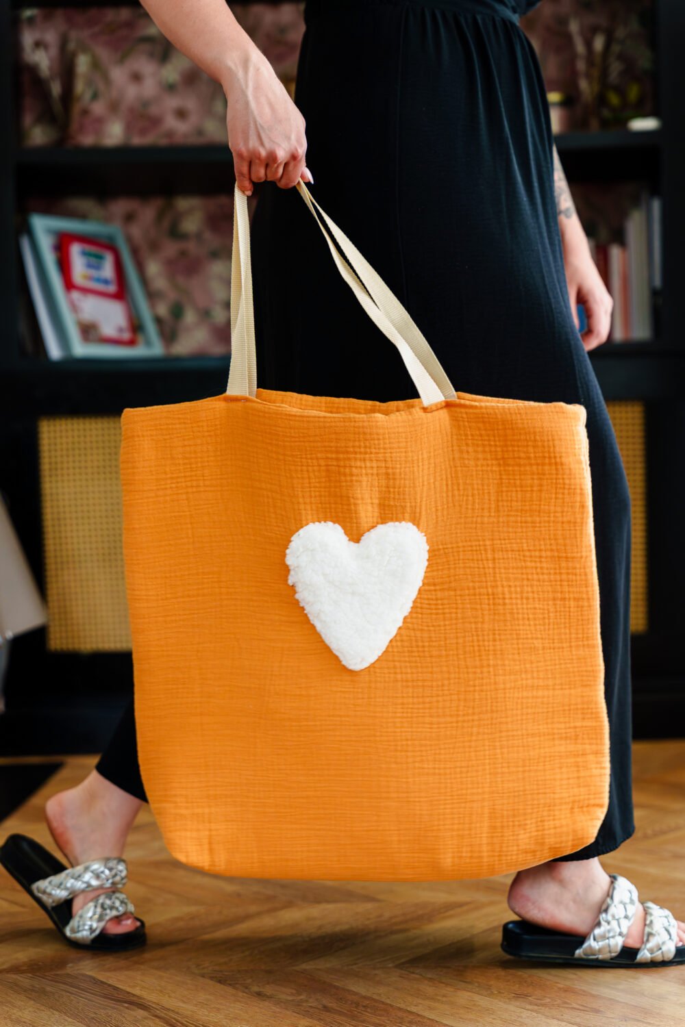 Sac cabas double gaz camel – Image 3