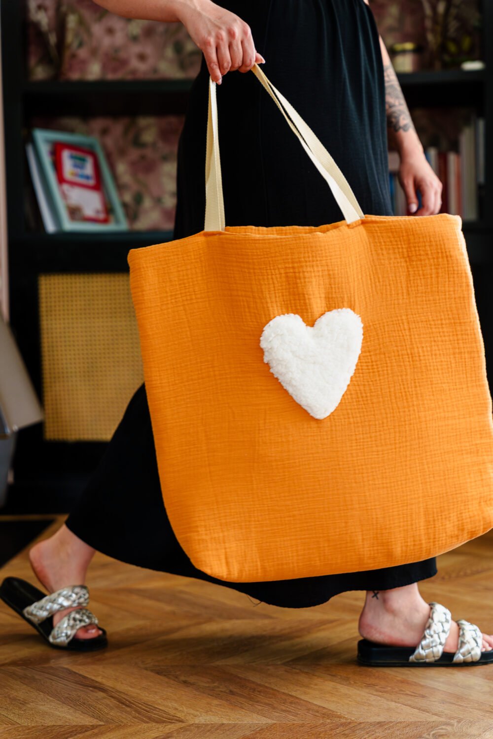 Sac cabas double gaz camel – Image 2