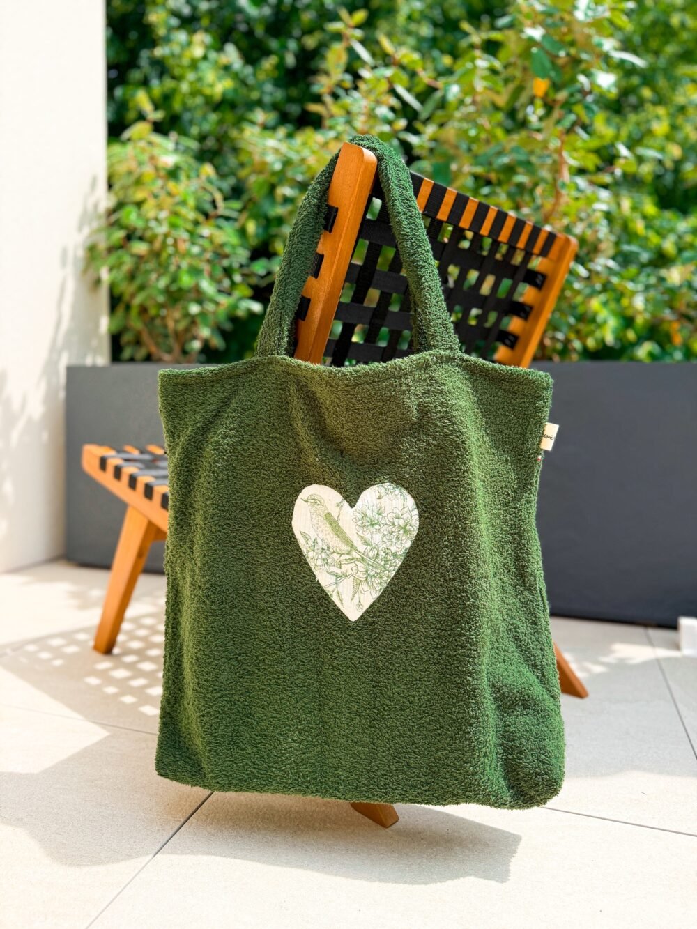 Sac cabas éponge kaki/jungle vert