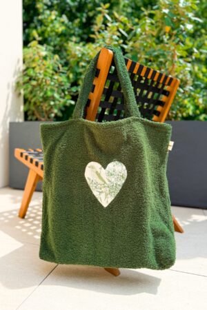 Sac cabas éponge kaki/jungle vert