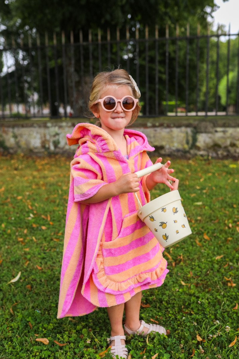 Poncho de bain rayé tagada