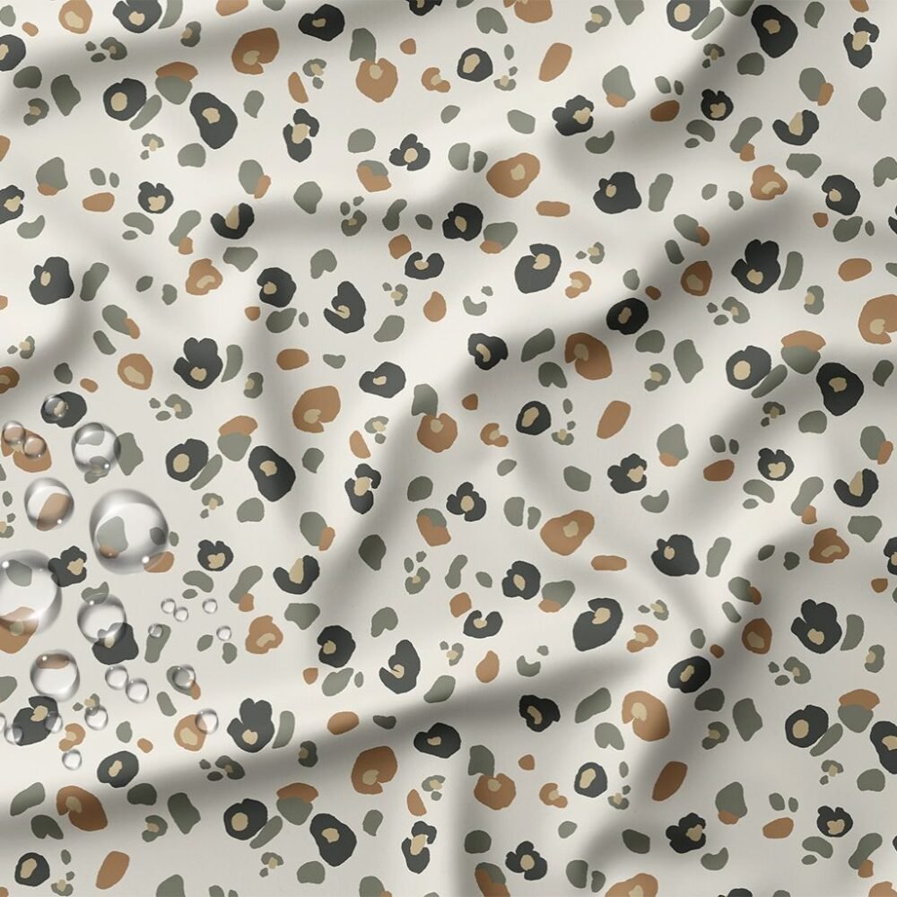 Tissu imperméable léopard