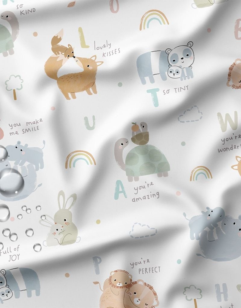 Tissu imperméable animaux mixte