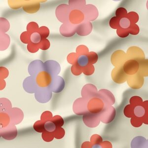Tissu mperméable fleuris