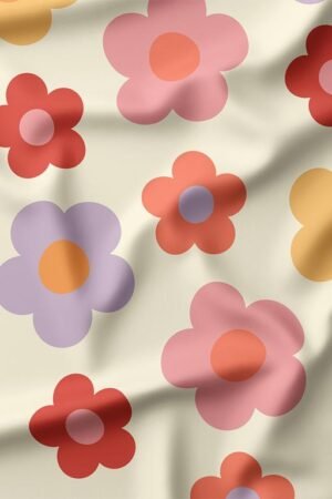 Tissu mperméable fleuris