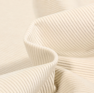 Tissu velours écru