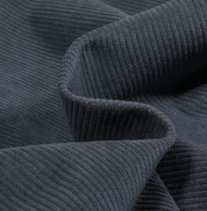 Tissu velours bleu marine