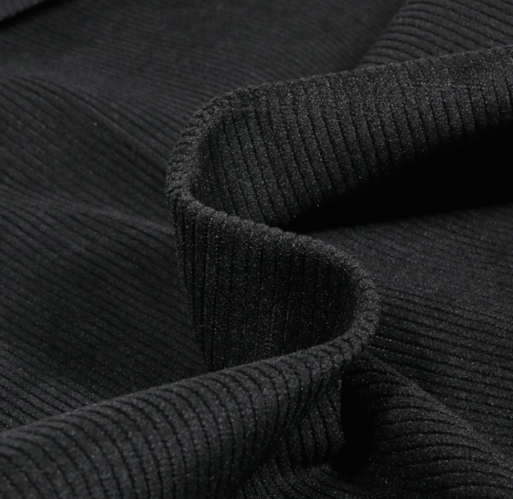 Tissu velours noir