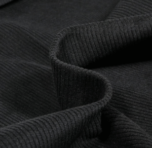 Tissu velours noir