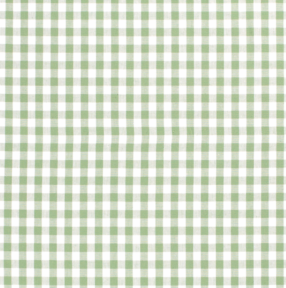 Tissu coton vichy vert – Image 2