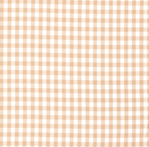 Tissu coton vichy camel
